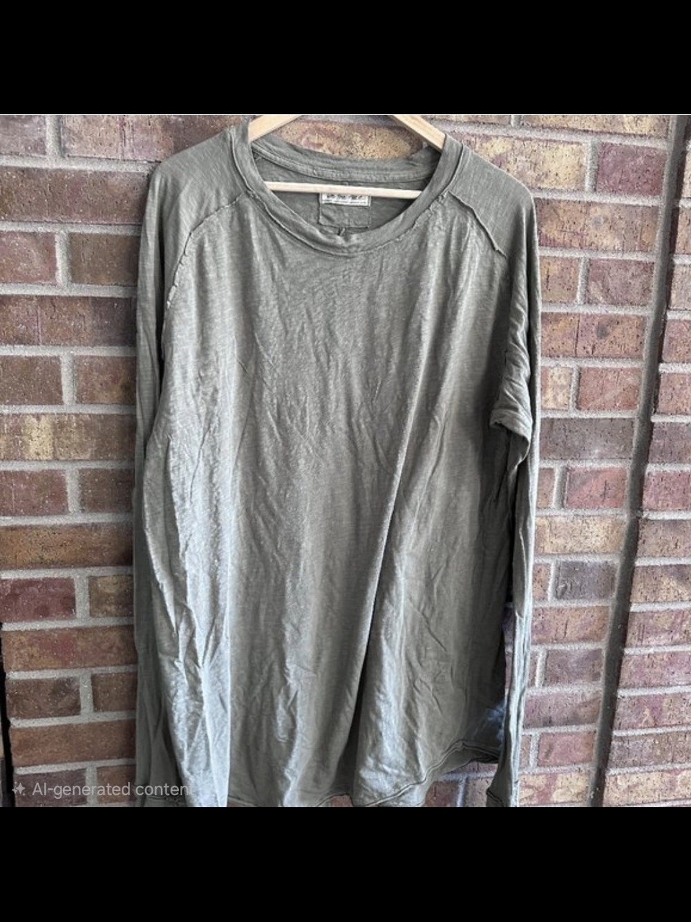 Free People We The Free Arden Tee is a long-sleeved, oversized top